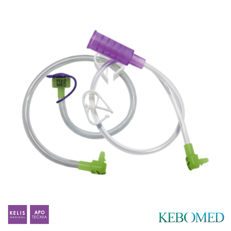 Prolongateur en PVC - Angle droit - En Y - ENFIT | KEBOMED