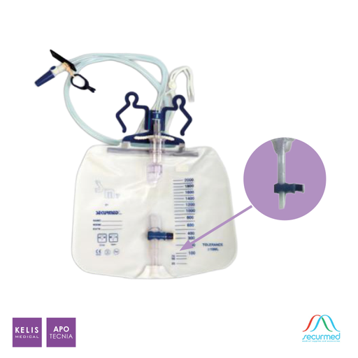 [004011E17903] Poche urinaire avec système Clos (SM7)  | SECURMED